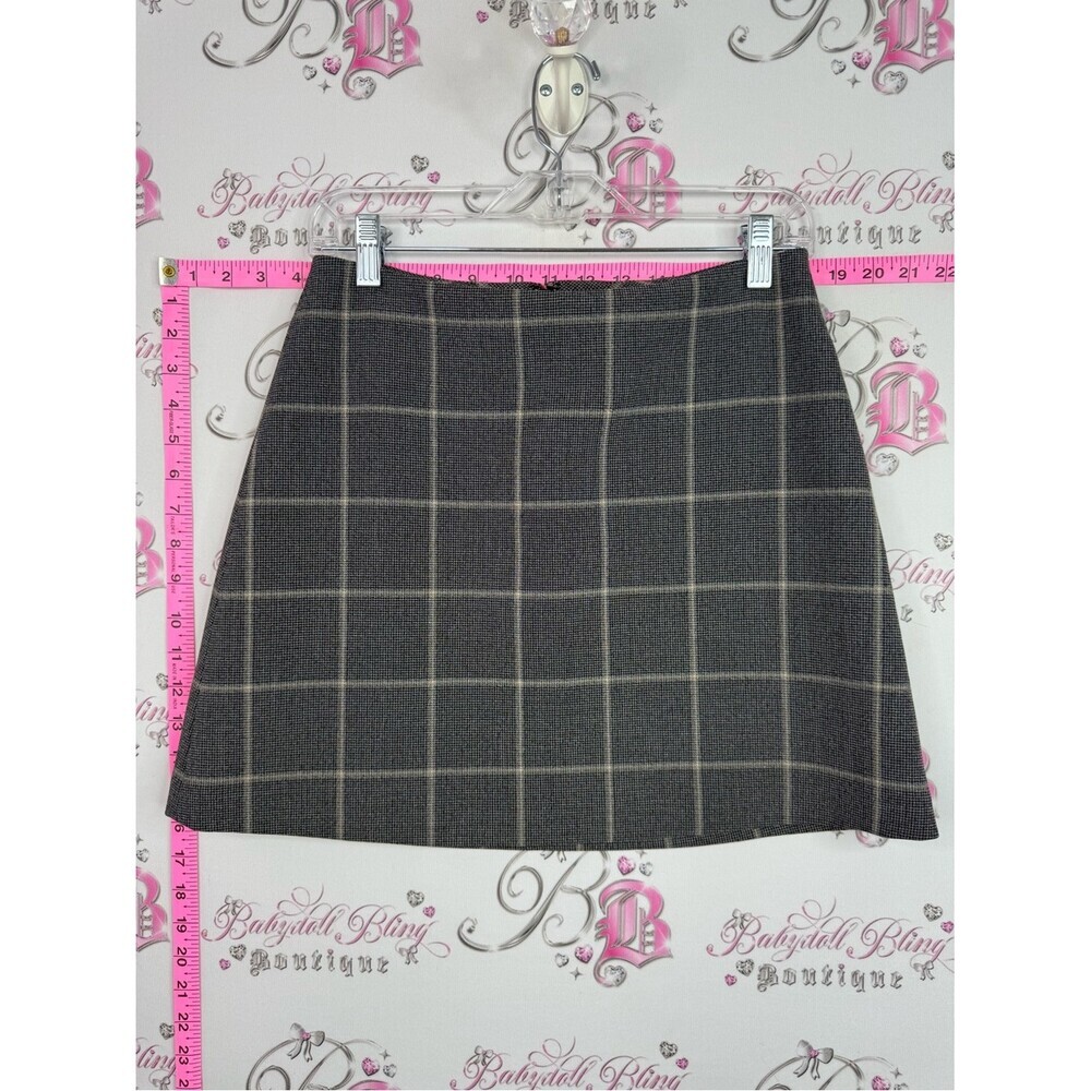 Wilfred aritzia skirt plaid Gray Windowpane Mini Skirt